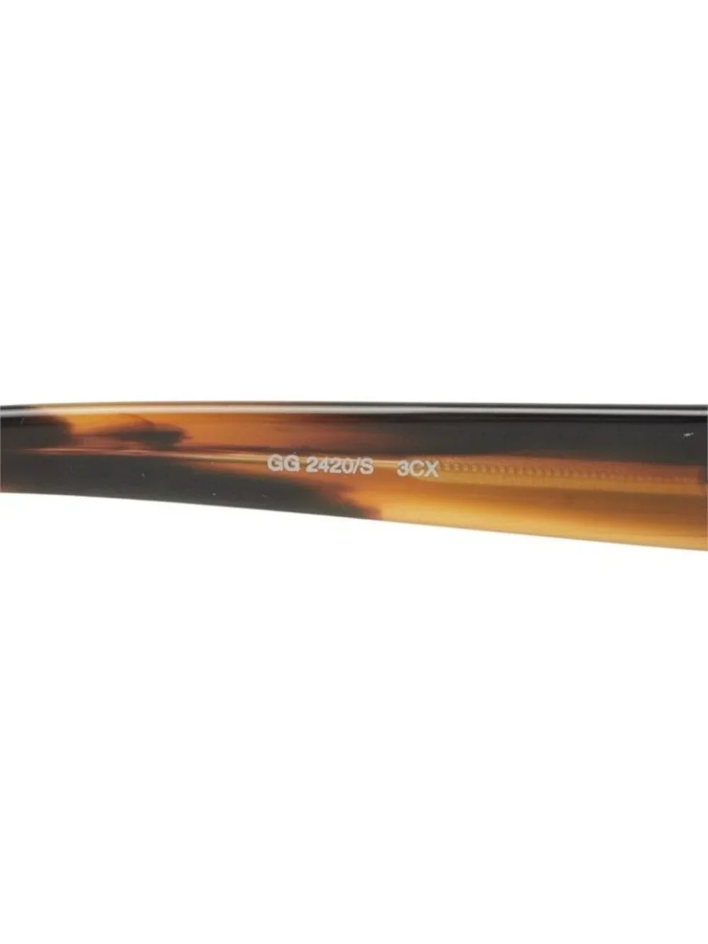 Gucci Oval Frame Sunglasses S Brown Acetate Eyewear
